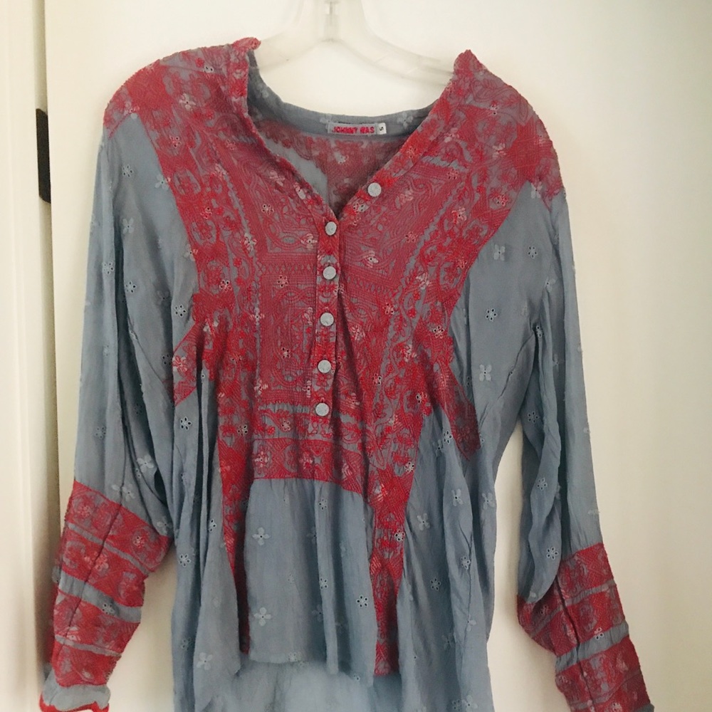 Johnny Was embroidered long sleeve